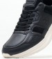 Men Casual Shoes Modern.Premium Black Leather Tommy Hilfiger