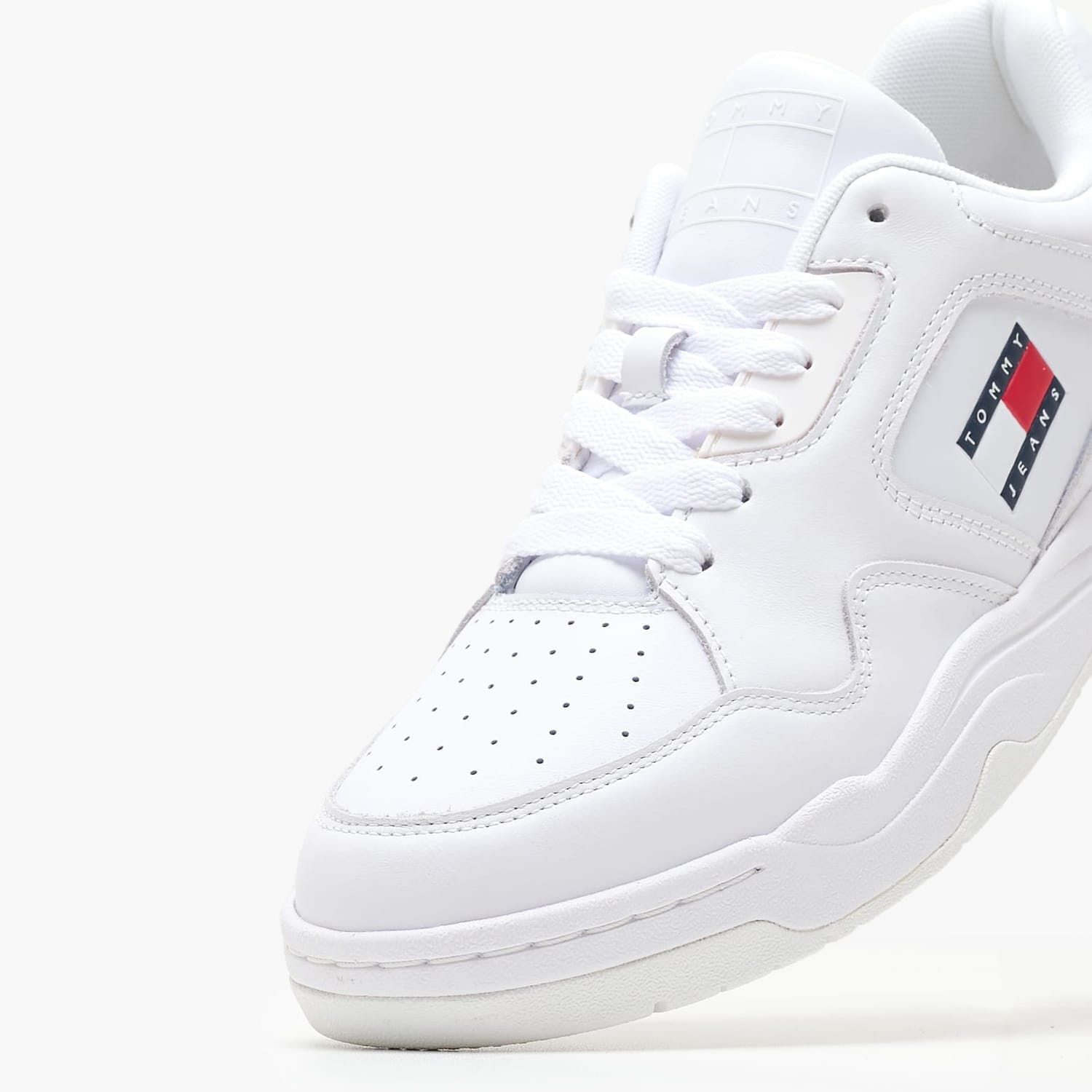 Ανδρικά Παπούτσια Casual Outsole.Color Άσπρο Δέρμα Tommy Hilfiger