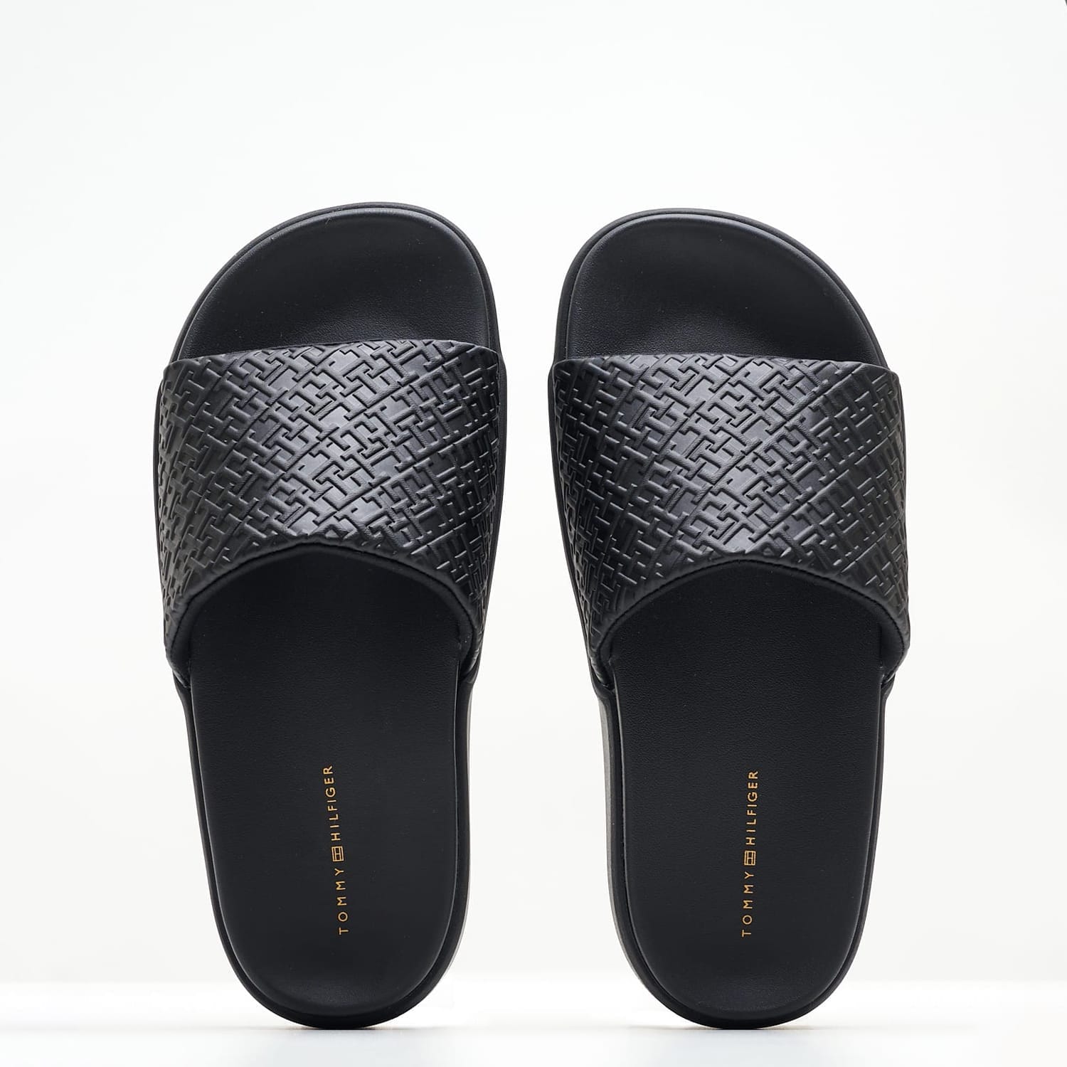 Γυναικείες Σαγιονάρες & Πέδιλα Platform.Pool Μαύρο ECOleather Tommy Hilfiger Σαγιονάρες & Πέδιλα Tommy Hilfiger Platform.Pool-Black