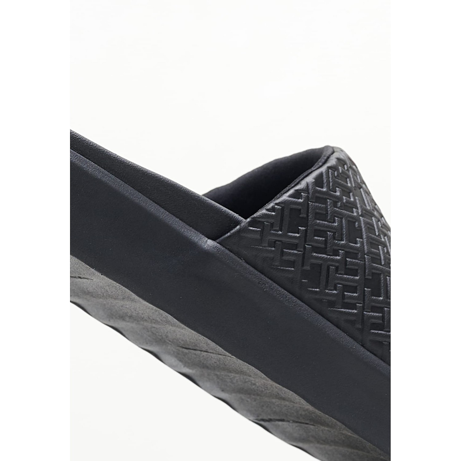 Γυναικείες Σαγιονάρες & Πέδιλα Platform.Pool Μαύρο ECOleather Tommy Hilfiger Σαγιονάρες & Πέδιλα Tommy Hilfiger Platform.Pool-Black