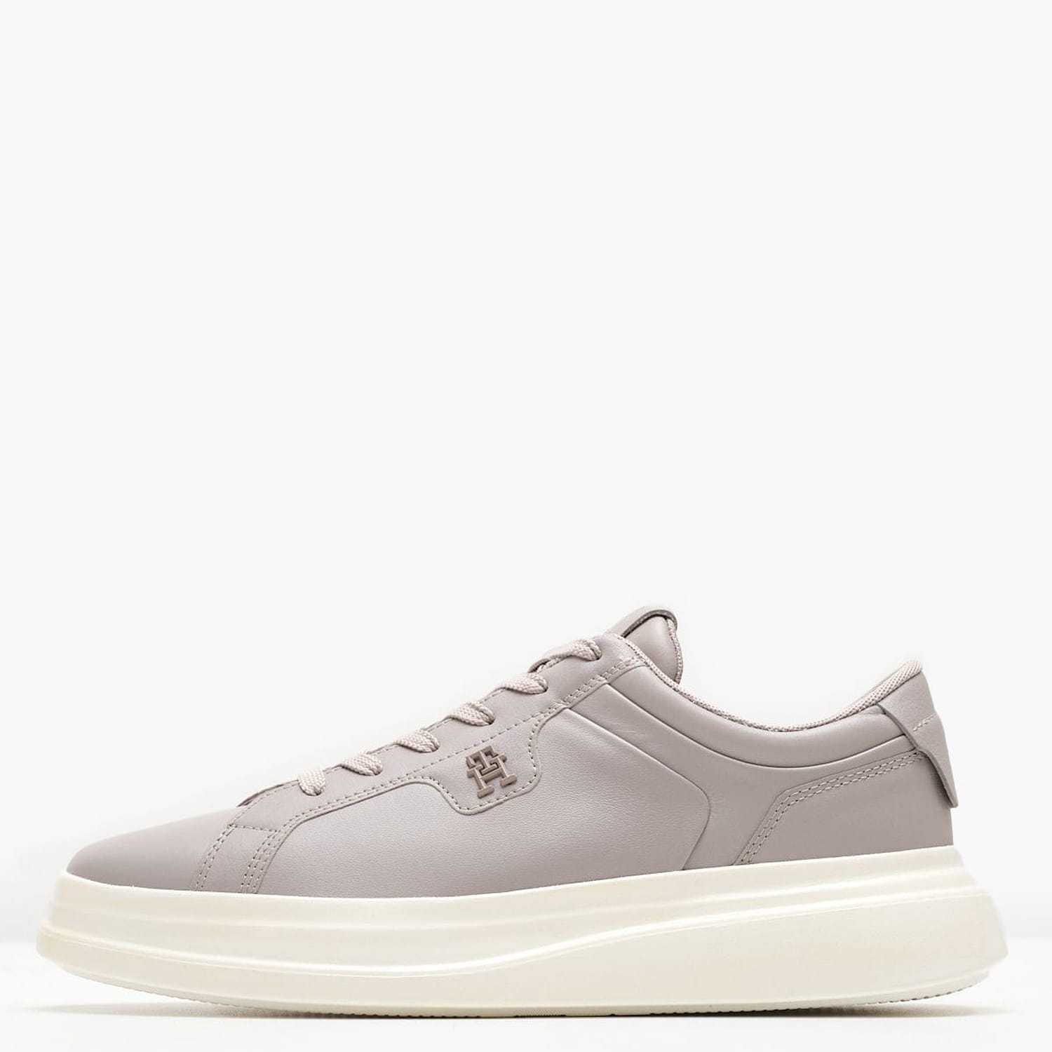 Γυναικεία Παπούτσια Casual Pointy.Court Γκρι Δέρμα Tommy Hilfiger