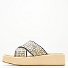 Women Platforms Low Rafia.Flatform Beige ECOleather Tommy Hilfiger Women Platforms Low Rafia.Flatform Beige ECOleather Tommy Hilfiger