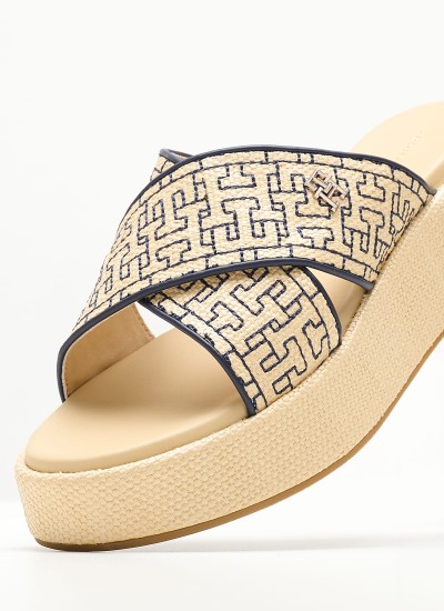 Γυναικείες Εσπαντρίγιες Lf.Espadrille Ταμπά Δέρμα Tommy Hilfiger