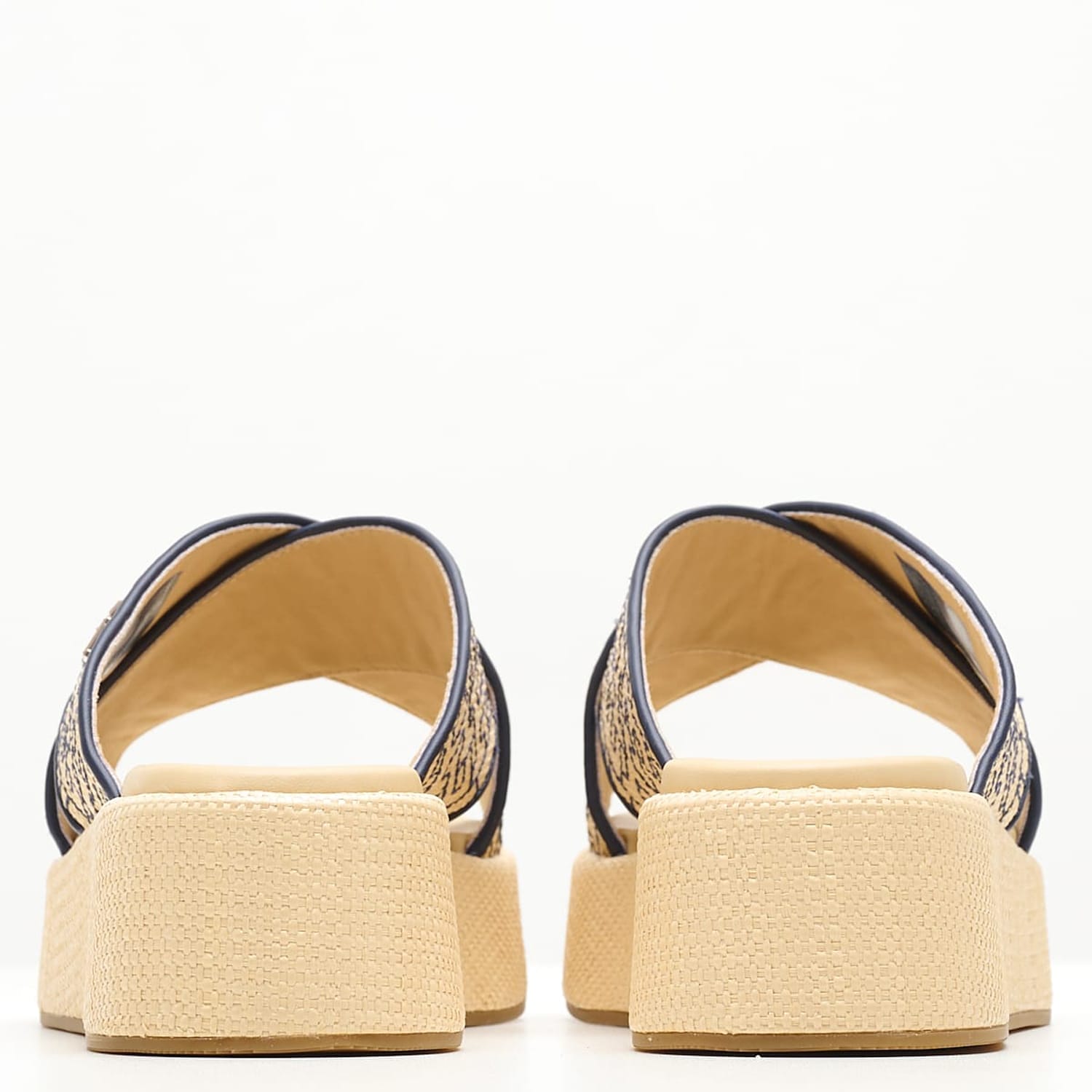 Women Platforms Low Rafia.Flatform Beige ECOleather Tommy Hilfiger Women Platforms Low Rafia.Flatform Beige ECOleather Tommy Hilfiger