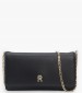 Women Bags Refined.Over Black ECOleather Tommy Hilfiger