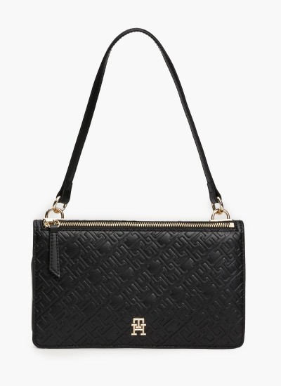 Women Bags Iconic.Cbag Black ECOleather Tommy Hilfiger