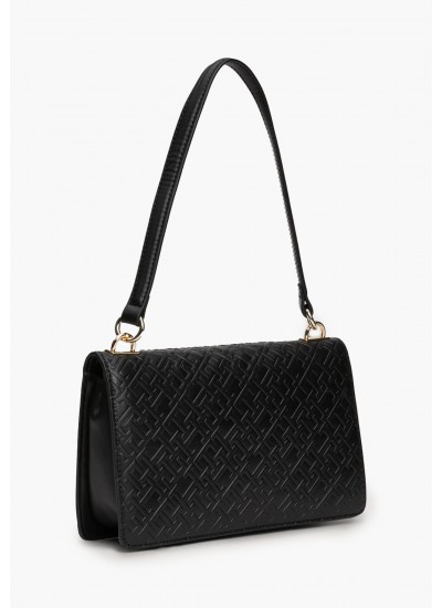 Women Bags Refined.Sh Black ECOleather Tommy Hilfiger