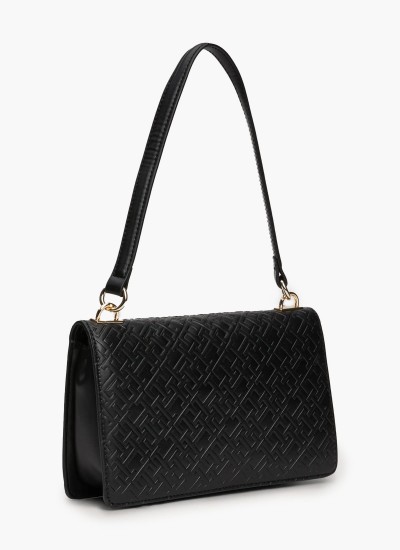 Women Bags Iconic.Cbag Black ECOleather Tommy Hilfiger