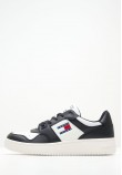 Men Casual Shoes Retro.Ess24 Black Leather Tommy Hilfiger