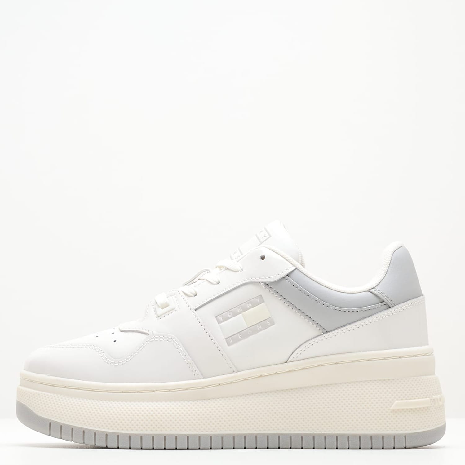 Γυναικεία Παπούτσια Casual Retro.Patent Άσπρο Δέρμα Tommy Hilfiger