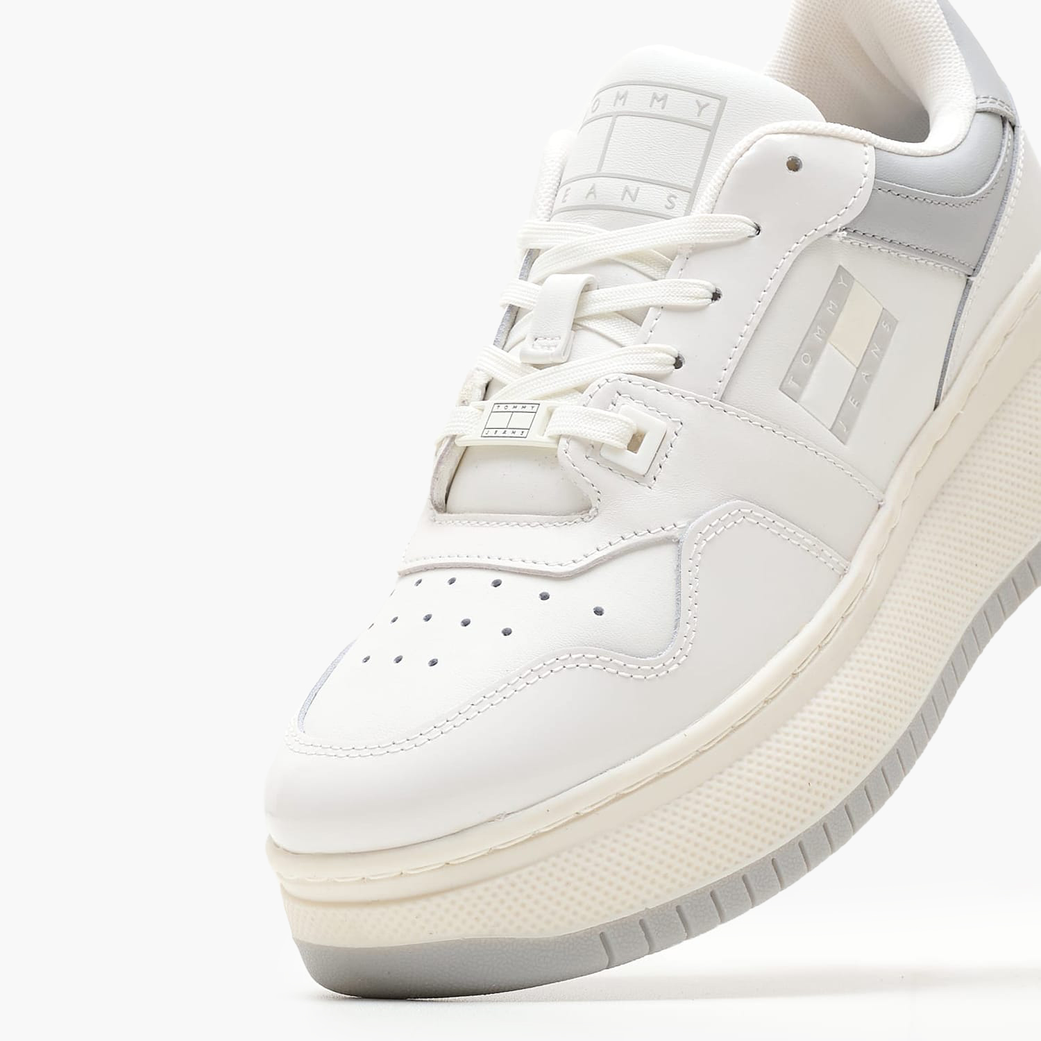 Γυναικεία Παπούτσια Casual Retro.Patent Άσπρο Δέρμα Tommy Hilfiger
