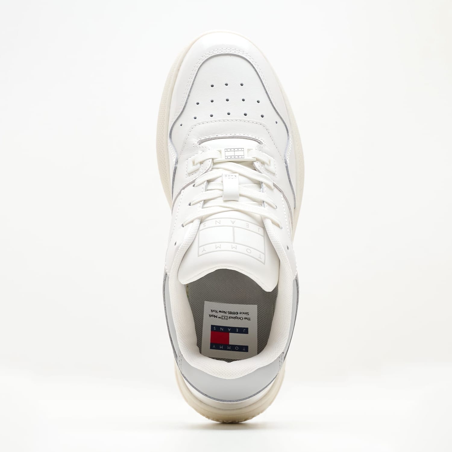Women Casual Shoes Retro.Patent White Leather Tommy Hilfiger Women Casual Shoes Retro.Patent White Leather Tommy Hilfiger