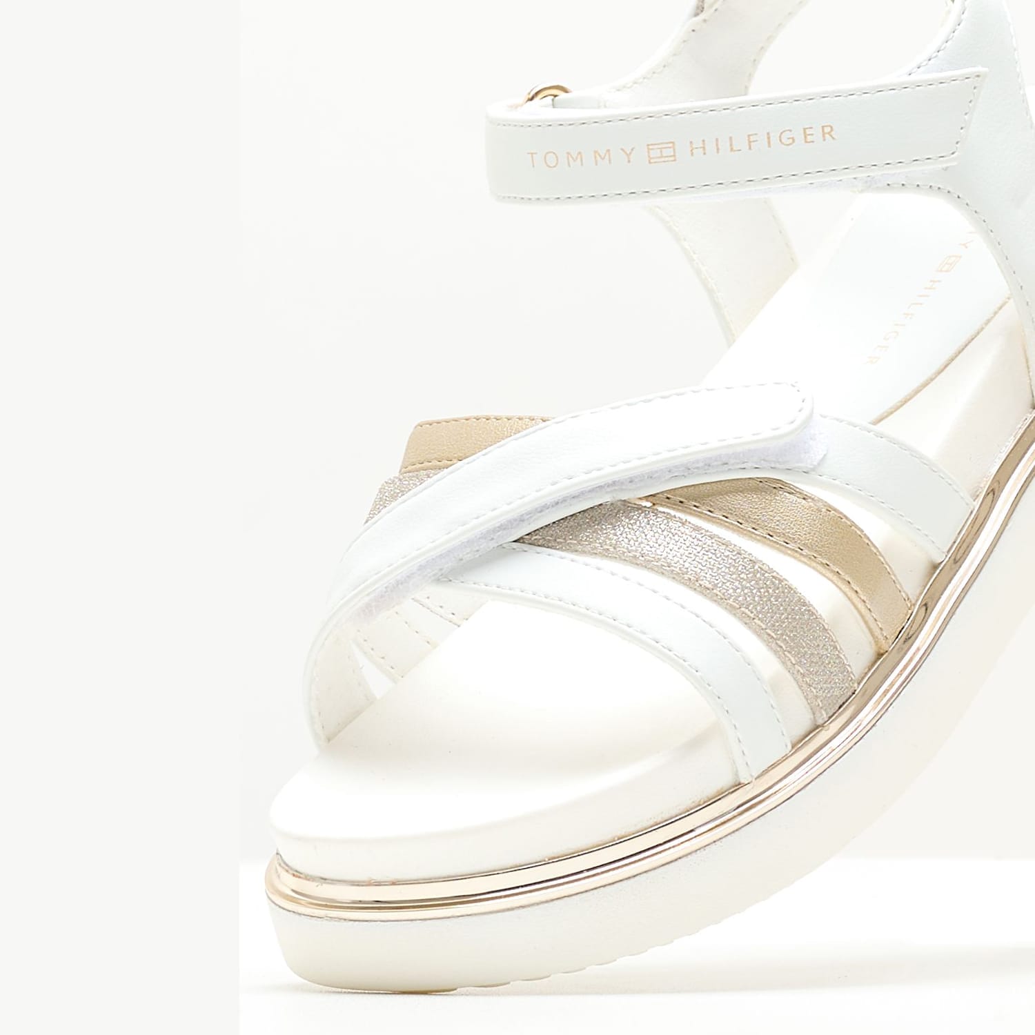 Παιδικές Σαγιονάρες & Πέδιλα Sandal.Vel Άσπρο ECOleather Tommy Hilfiger Σαγιονάρες & Πέδιλα Tommy Hilfiger Sandal.Vel-White