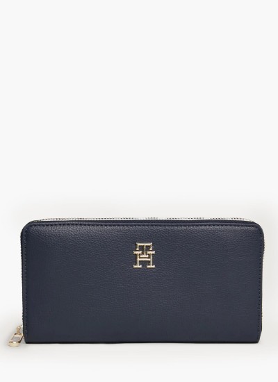 Men Wallets Central.Th Black Leather Tommy Hilfiger