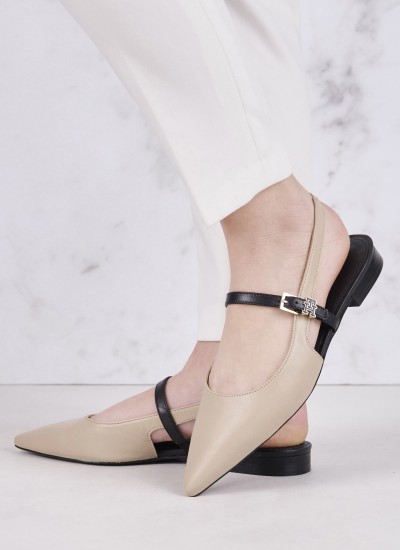 Γυναικεία Flats Gizeh.BS Ανθρακί Δέρμα Birkenstock