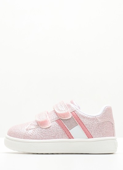 Παιδικά Παπούτσια Casual Sneaker.Girl Άσπρο Ύφασμα Tommy Hilfiger