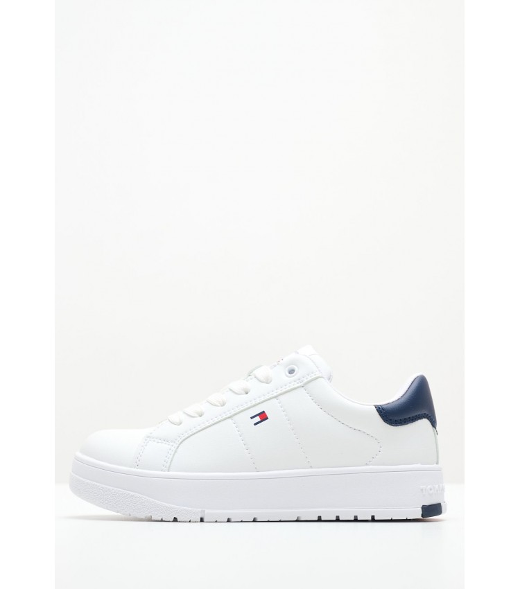 Kids Casual Shoes Snkr.Lowcut White ECOleather Tommy Hilfiger