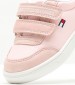 Παιδικά Παπούτσια Casual Snkr.Velcro Ροζ ECOleather Tommy Hilfiger