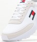 Ανδρικά Παπούτσια Casual Technical.Runner2 Άσπρο Ύφασμα Tommy Hilfiger