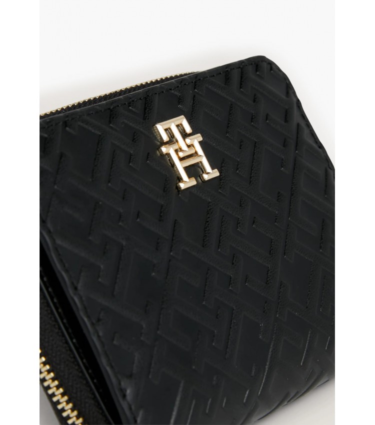 Women Wallets Th.Refined Black ECOleather Tommy Hilfiger