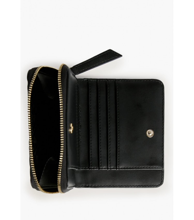 Women Wallets Th.Refined Black ECOleather Tommy Hilfiger