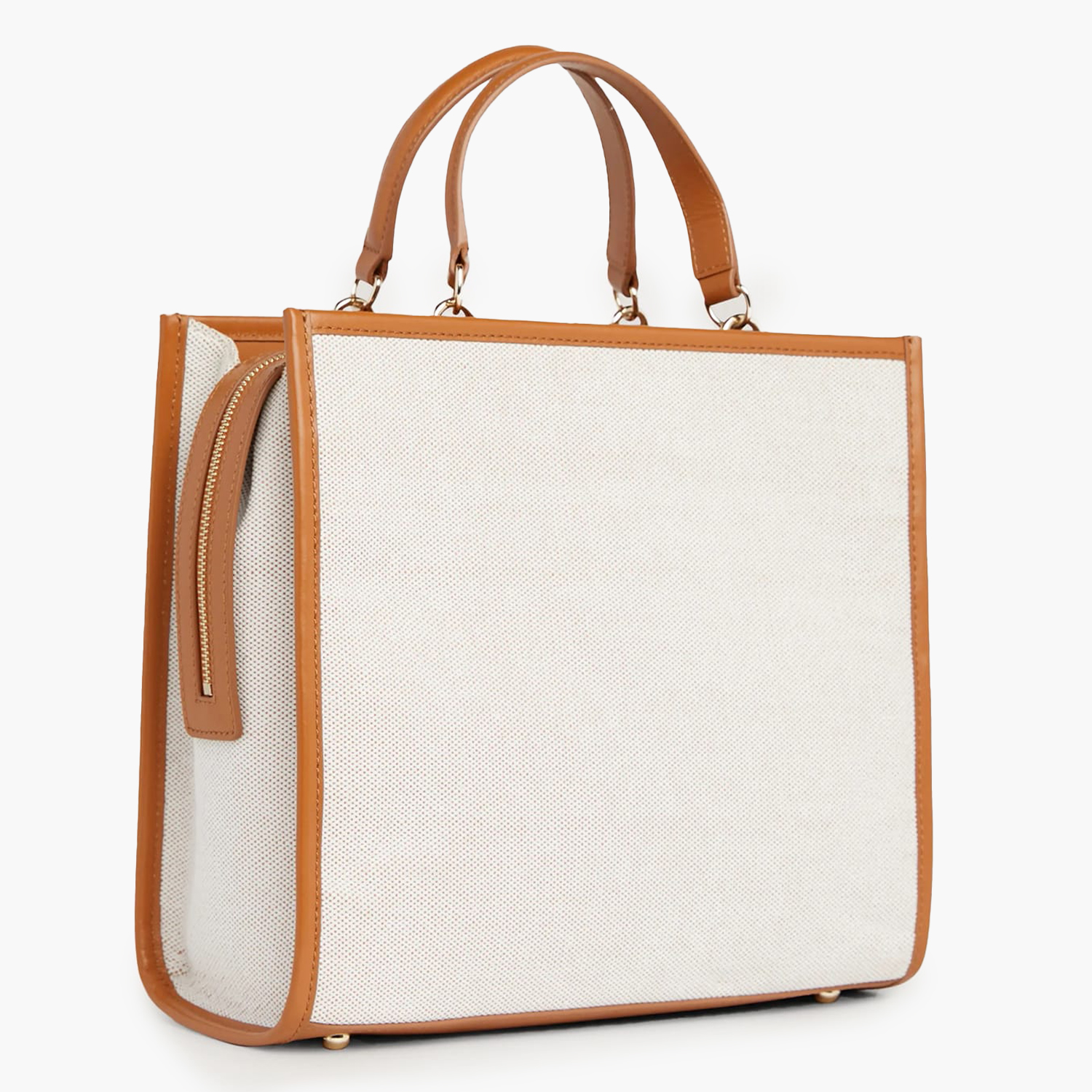 Γυναικείες Τσάντες Th.Logo.Satchel Μπεζ Ύφασμα Tommy Hilfiger
