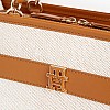 Γυναικείες Τσάντες Th.Logo.Satchel Μπεζ Ύφασμα Tommy Hilfiger Γυναικείες Τσάντες Th.Logo.Satchel Μπεζ Ύφασμα Tommy Hilfiger