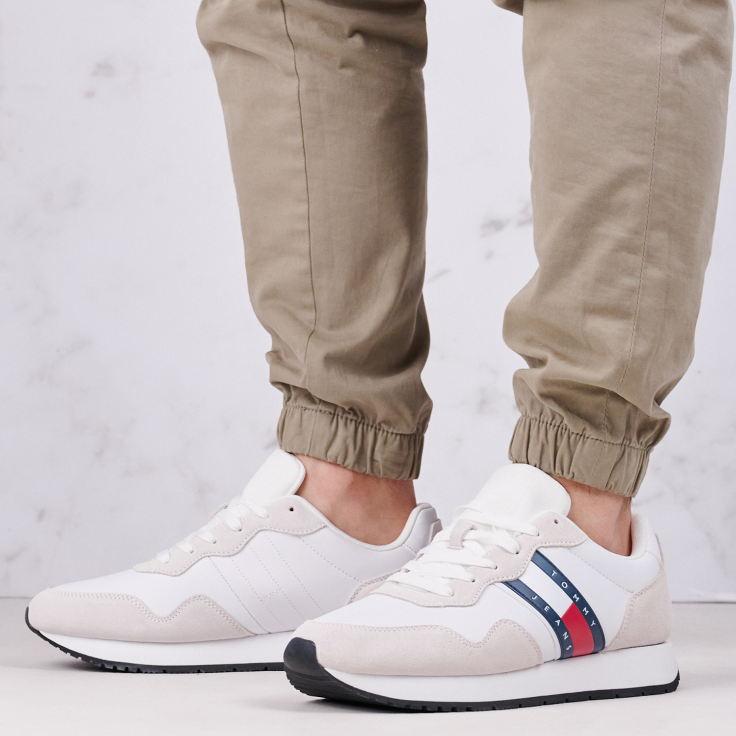 Ανδρικά Παπούτσια Casual Tjm.Modern Άσπρο Δέρμα Καστόρι Tommy Hilfiger Ανδρικά Παπούτσια Casual Tjm.Modern Άσπρο Δέρμα Καστόρι Tommy Hilfiger
