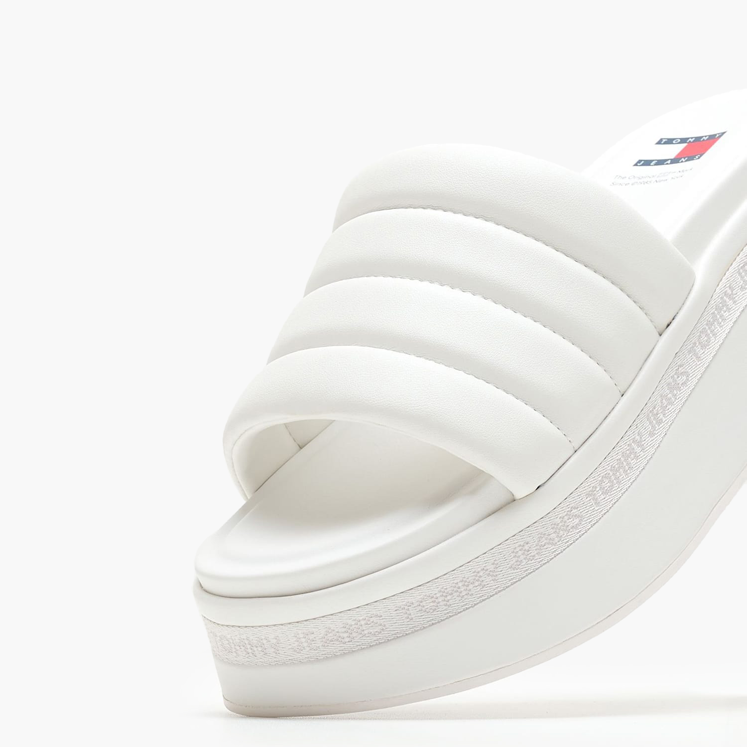 Women Platforms Low Tjw.Wedge White ECOleather Tommy Hilfiger