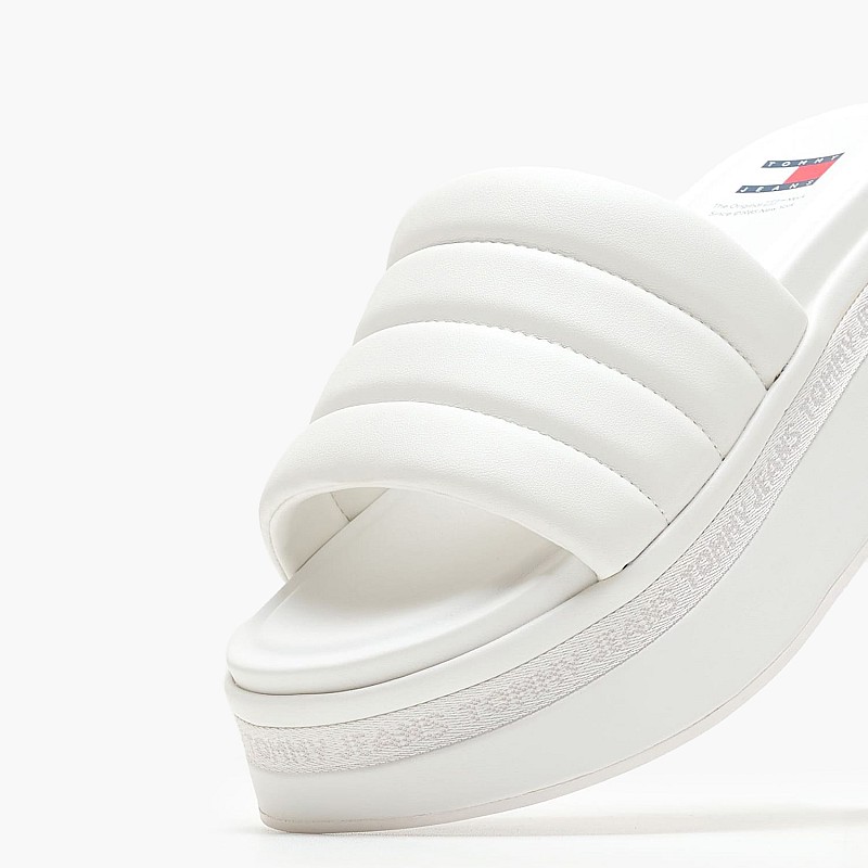 Γυναικείες Πλατφόρμες Χαμηλές Tjw.Wedge Άσπρο ECOleather Tommy Hilfiger