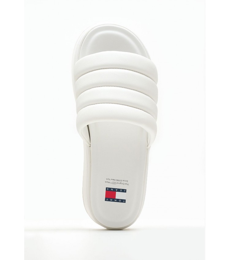 Γυναικείες Πλατφόρμες Χαμηλές Tjw.Wedge Άσπρο ECOleather Tommy Hilfiger