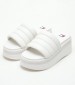 Women Platforms Low Tjw.Wedge White ECOleather Tommy Hilfiger