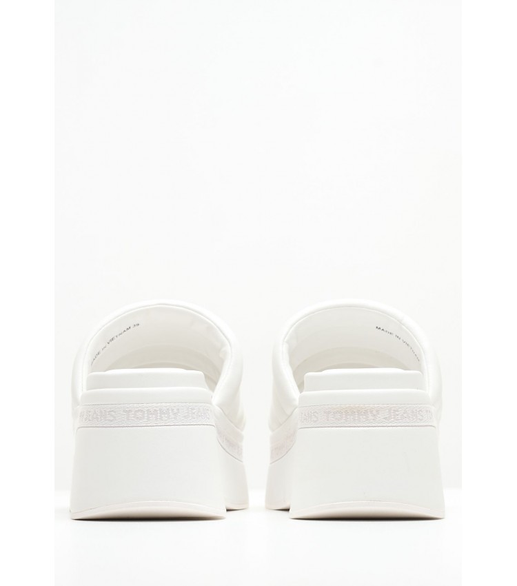 Women Platforms Low Tjw.Wedge White ECOleather Tommy Hilfiger