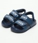 Kids Flip Flops & Sandals Velcro.Sandal Blue ECOleather Tommy Hilfiger