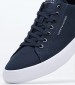 Men Casual Shoes Vulc.Canvas DarkBlue Fabric Tommy Hilfiger
