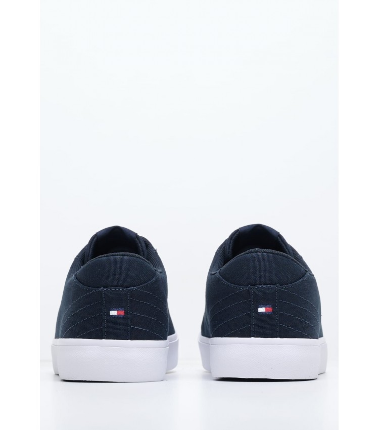 Men Casual Shoes Vulc.Canvas DarkBlue Fabric Tommy Hilfiger