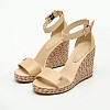 Γυναικείες Πλατφόρμες Ψηλές Wedge.Satin Μπεζ Ύφασμα Tommy Hilfiger Γυναικείες Πλατφόρμες Ψηλές Wedge.Satin Μπεζ Ύφασμα Tommy Hilfiger