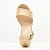 Γυναικείες Πλατφόρμες Ψηλές Wedge.Satin Μπεζ Ύφασμα Tommy Hilfiger Γυναικείες Πλατφόρμες Ψηλές Wedge.Satin Μπεζ Ύφασμα Tommy Hilfiger