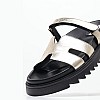 Women Flats 2438.00514K Platinum Leather Mortoglou Women Flats 2438.00514K Platinum Leather Mortoglou