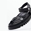 Women Flats 2439.00520K Black Leather Mortoglou Women Flats 2439.00520K Black Leather Mortoglou