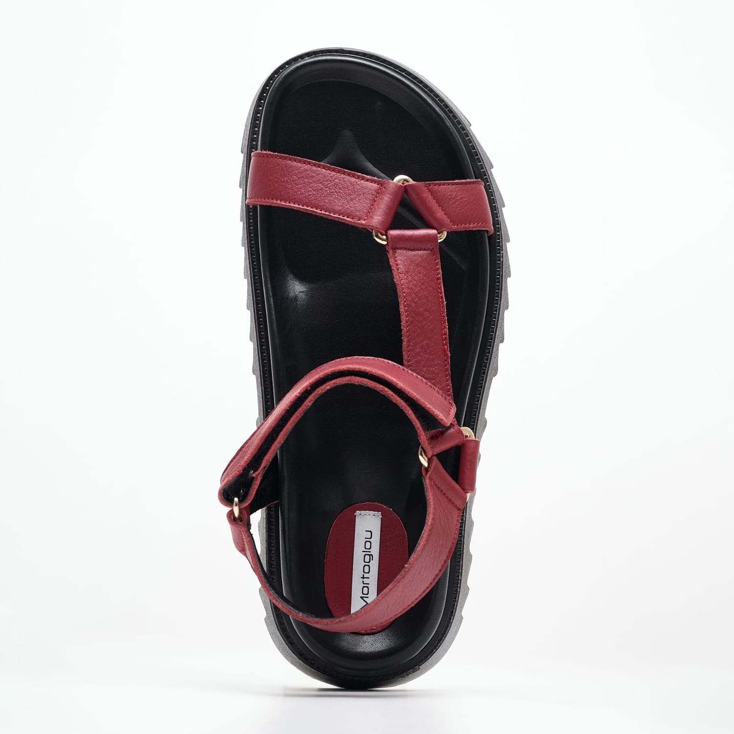 Women Flats 2439.00520K Red Leather Mortoglou Women Flats 2439.00520K Red Leather Mortoglou