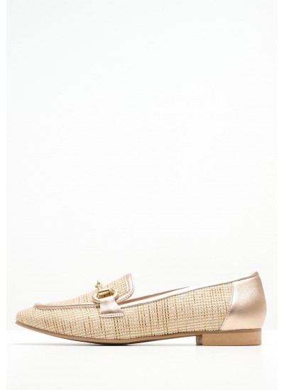 Women Moccasins 2440.10459 Beige Mat Mortoglou