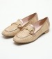 Women Moccasins 2440.10459 Beige Mat Mortoglou