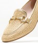 Women Moccasins 2440.10459 Gold Mat Mortoglou