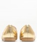 Women Moccasins 2440.10459 Gold Mat Mortoglou