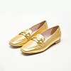 Women Moccasins 2440.10463 Gold Leather Mortoglou Women Moccasins 2440.10463 Gold Leather Mortoglou