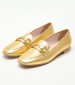 Women Moccasins 2440.10463 Gold Leather Mortoglou