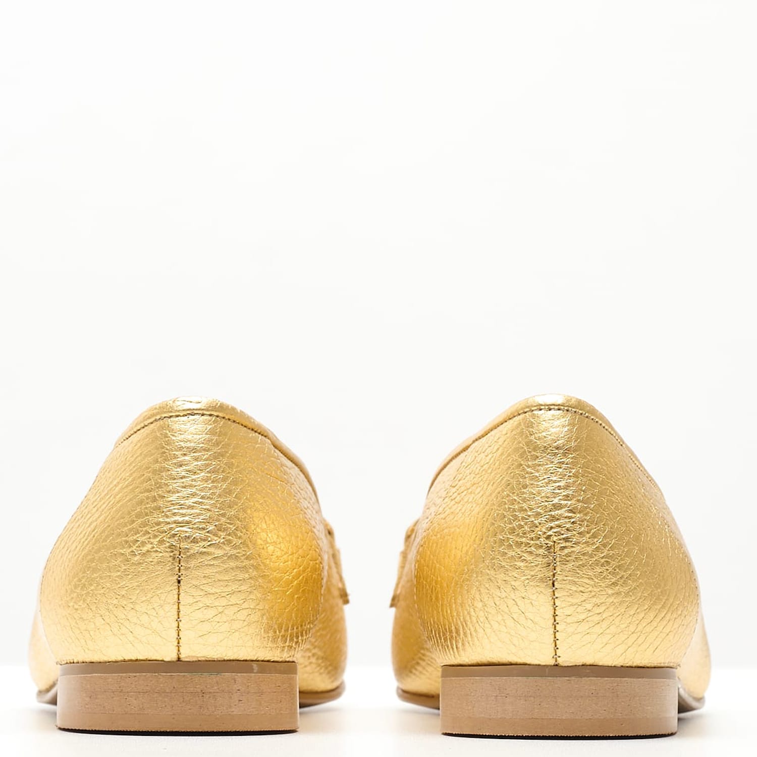 Women Moccasins 2440.10463 Gold Leather Mortoglou Women Moccasins 2440.10463 Gold Leather Mortoglou