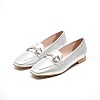 Women Moccasins 2440.10463 Silver Leather Mortoglou Women Moccasins 2440.10463 Silver Leather Mortoglou