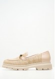 Women Moccasins 2440.20020 Beige Mat Mortoglou